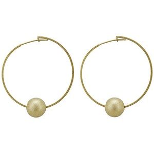 Sheila Fajl Cynthia Ball Hoop Earrings